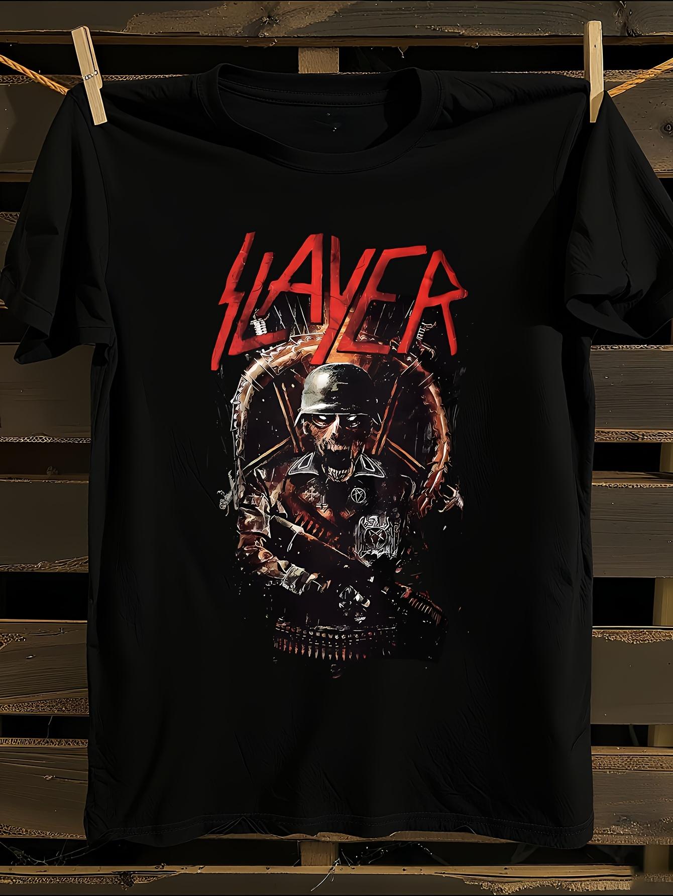 Slayer Logo Heavy Metal Graphic Tshirt M