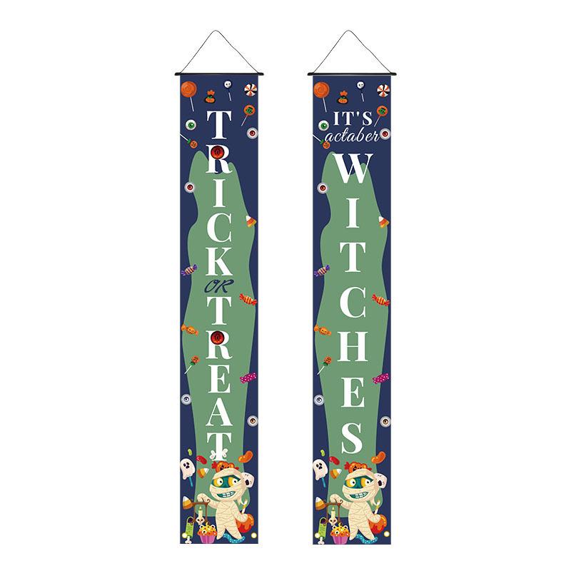 2026 Halloween Porch Banner: 30x180cm Festival Decoration