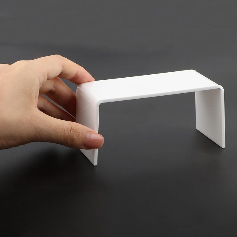 Miniature Desk Dollhouse Furniture Tea Coffee Table 1:12 Scale Miniature Clear Acrylic Table Modern Waterfall Minimalist Style Accessories Mini