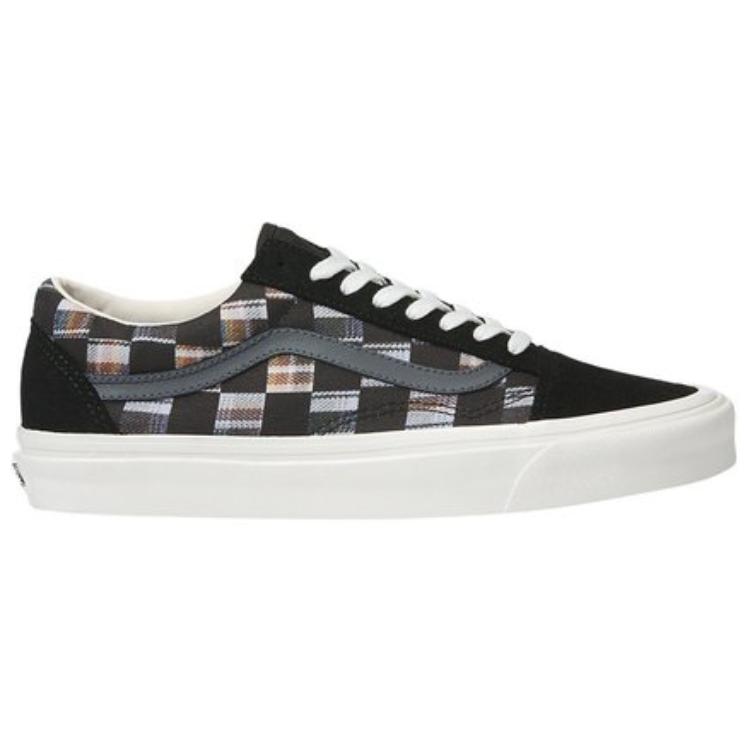 Vans Old Skool 36 DX Bricolage Pack - Plaid Checkerboard Unisex Sneakers Black Bricolage-Check Multi-Check VN0A4BVQJ4E