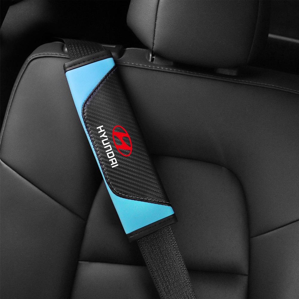 2PCS Car Safety Belt Protective Shoulder Pad For Hyundai GDI Tucson Sonata Palisade Elantra Wagon i20 i30 Azera Auto Accessories PP18