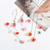 2pc/set Strawberry Flowers Petals Bud Beads Acrylic Charms Beads for DIY Jewelry Making Earring Necklace Accessories