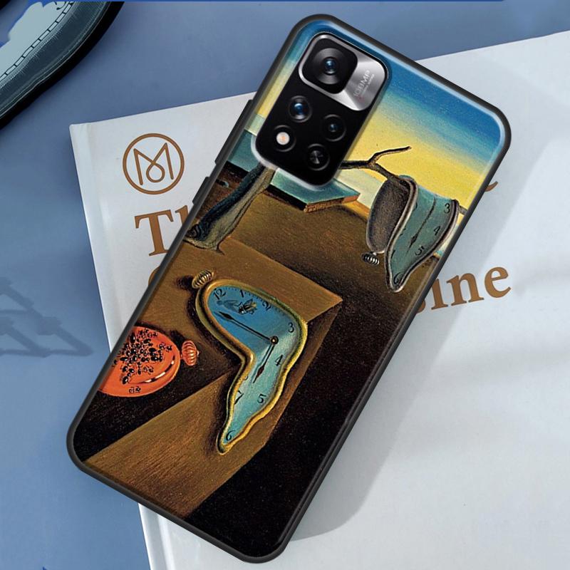 Salvador Dali Kunst-Hülle für Xiaomi Redmi Note 13 12 11 9 10 14 Pro 9S 10S 11S 12S Redmi 14C 10C 12C 13C Abdeckung