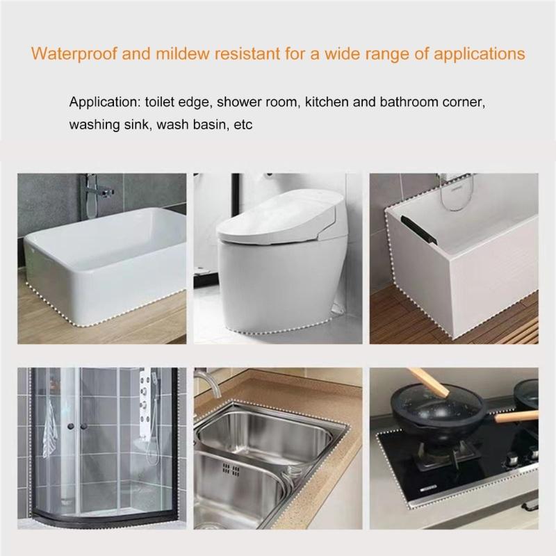 3Pcs Kitchen Bathroom AntiMildew Glues  Strong Sealants Adhesives Epoxy Resin Leak Plugging and Caulking Sealant Glues