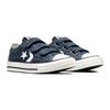 Converse Star Player 76 Canvas Comfortable Versatile Durable Low Top Kids Canvas Shoes Navy Blue Kids Sneaker A05217C