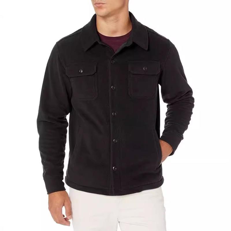 Cozy Up Men's Long-Sleeve Polar Fleece Shirt Jacket