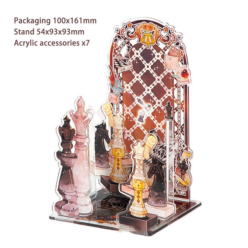 

Креативная акриловая подставка для дисплея, украшения, романтический фон, мультяшный аниме-значок, настольные аксессуары, подарок