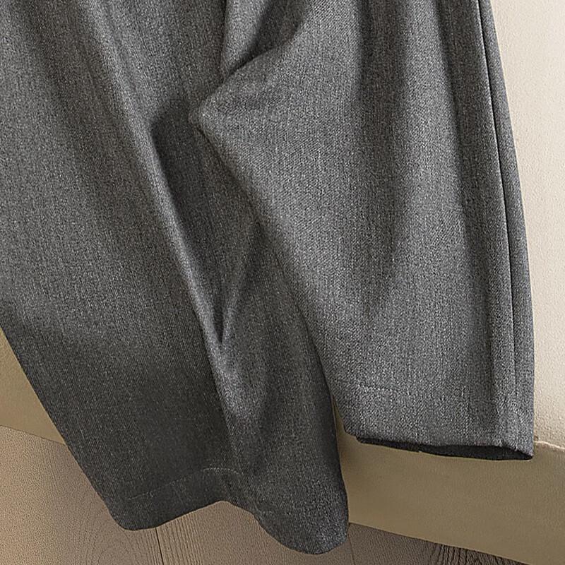 Women's High-Waist Wide-Leg Wool Blend Trousers
