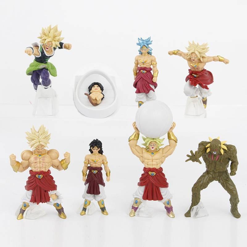 Collectible Dragon Ball Broly Figurines Seven Forms Pvc Anime Model Toys For Fans