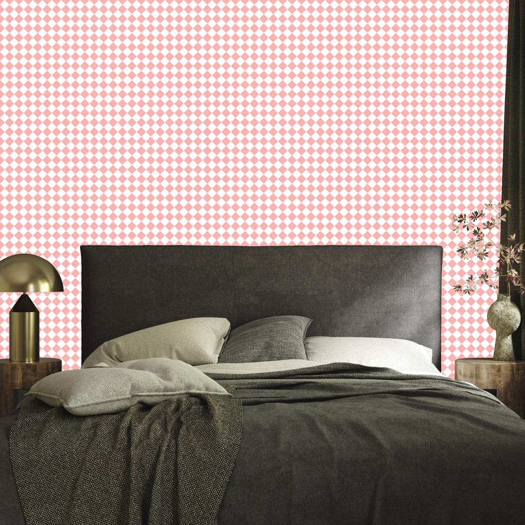 Wallpaper Geometric rhombuses coral, coral background 50x1000