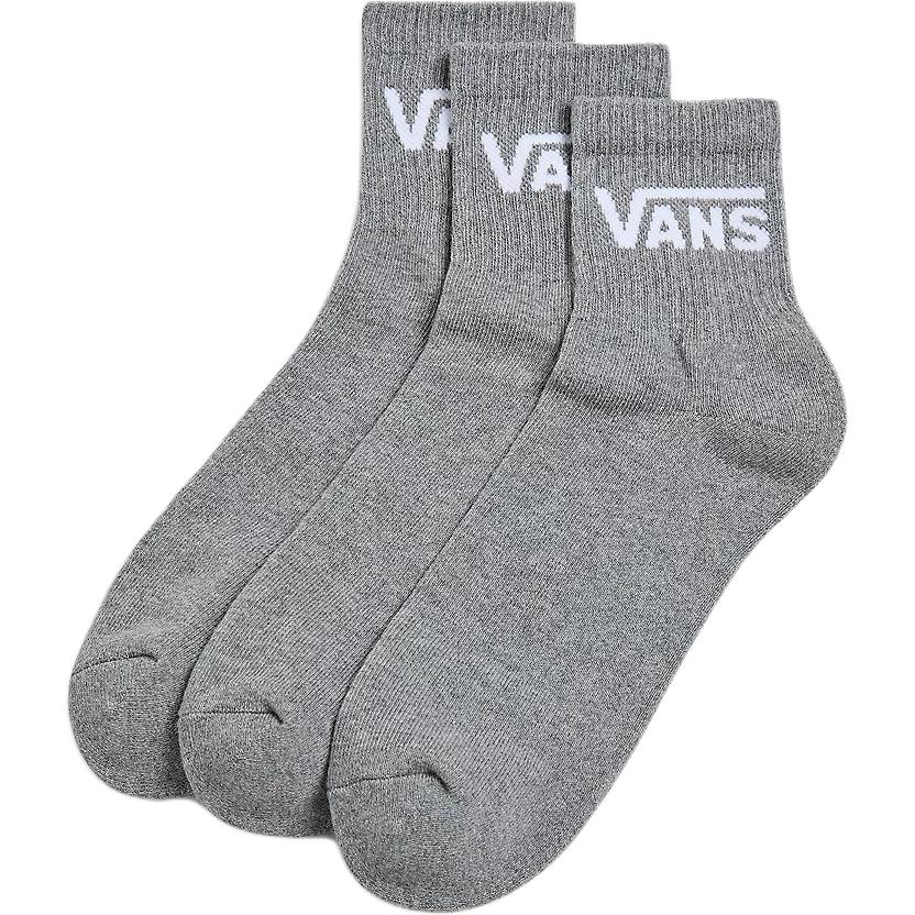 Vans Classic Half Crew 3 Pack Sock Crew Socks Men s 3 Pack Gray VN000BHXHTG 9.5-13