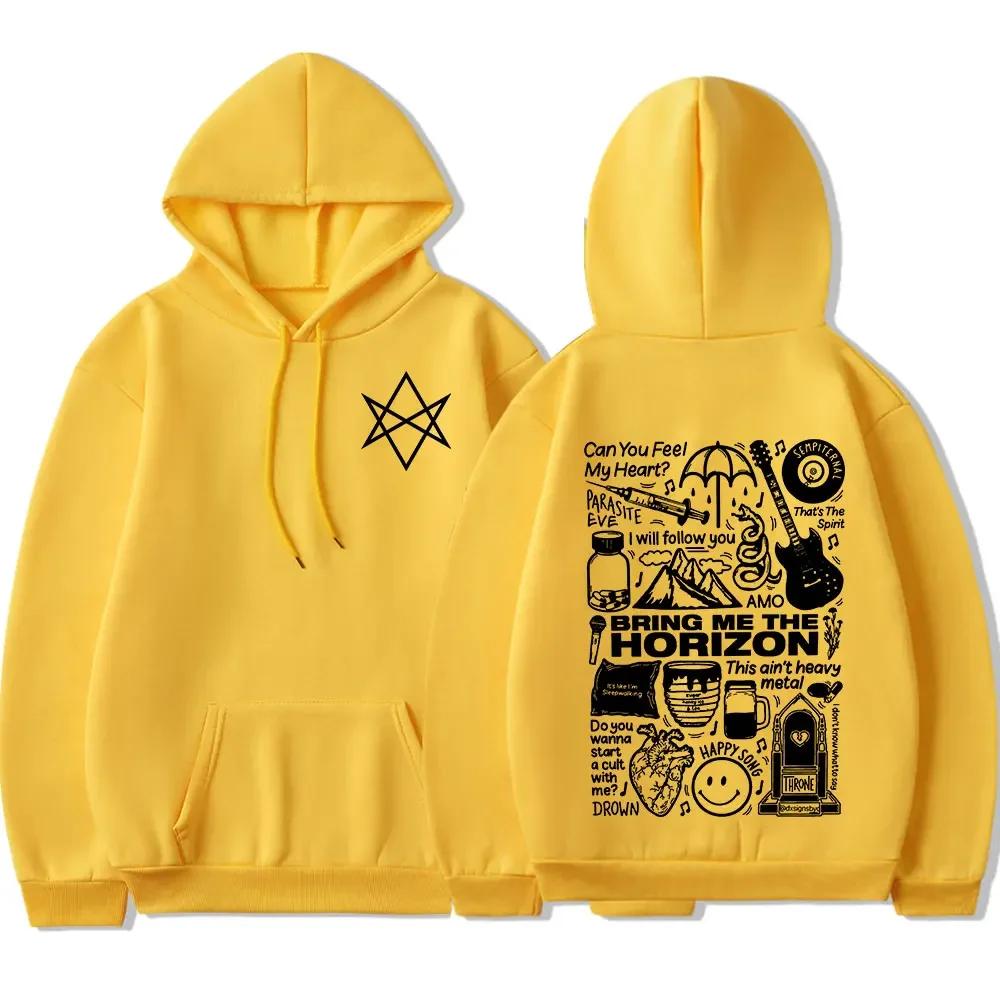Bluza Bring me the Horizon BMTH bluza zespołu heavy metal rockowego męska bluza z długim rękawem retro