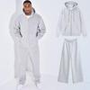 Set Streetwear Hip Hop Americano: Felpa con cappuccio e pantaloni della tuta tinta unita larghi