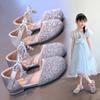 Fashion Children Leather Shoes for Girls Fashion Shiny Casual Mary Janes with Bow-knot Classic British Style School Party Kids Sandals