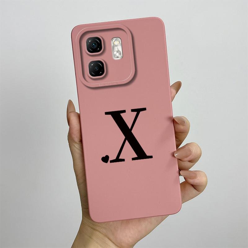 For Infinix Smart 9 Case Infinix Hot 50i Phone Cases X6532 X6531 X6531B Cute Letters Soft Silicone Back Cover Fundas Coque Shell