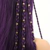 40pcs Hair Braiding Dreadlocks Beads Metal Cuff Clips Hair Braid Tubes Hollow Out Hair Ring  Women