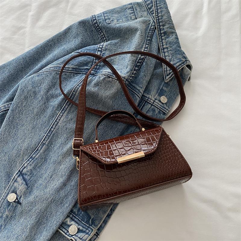 Crocodile Pattern Bag Women's 2025 New Fashion Texture Simple Design Women's Shoulder Bag