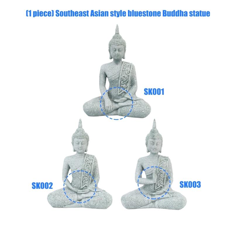 Resin Buddhas Figurines Buddhas Statues Ornament for Home Office Decors Buddhas Sculpture Housewarmings Gift Buddhas Decors