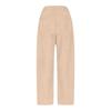 Women's Corduroy Pants Casual Women's Solid Color Corduroy Loose Straight Pants