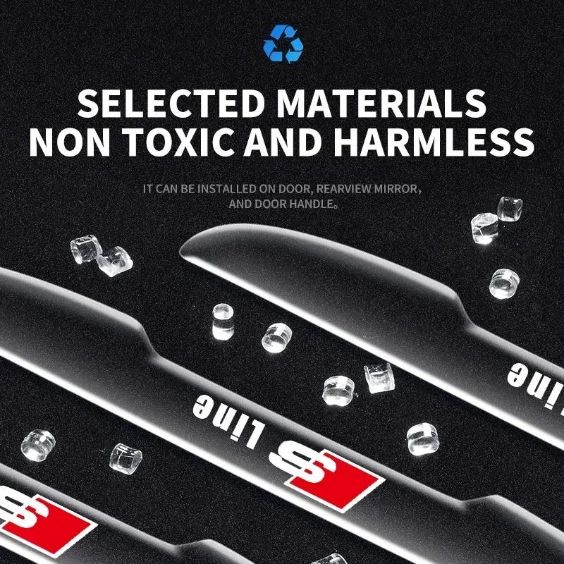 Car Body Edge Anti Scratch Collision Protection Strip Stickers For I8 Sline A4 B5 B6 A3 8P 8V 8L A5 A6 C6 C5 A1 A7 A8 Q2 Q3 TT O9s4