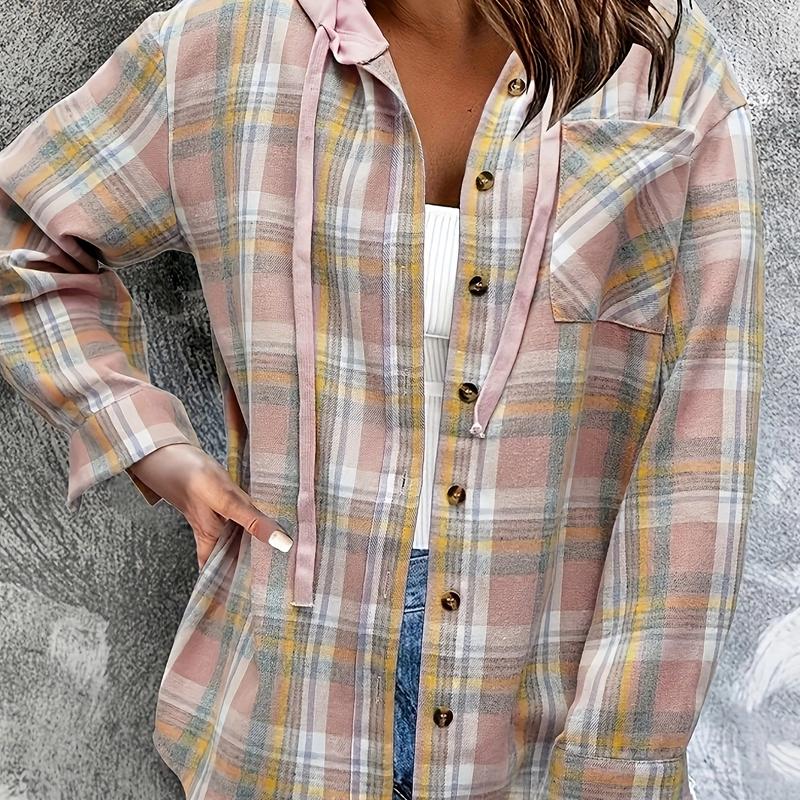 

Осень и зима новый женский свитер с капюшоном двубортный повседневная куртка-рубашка в западном стиле большого размера повседневная рубашка средней длины XXL розовый