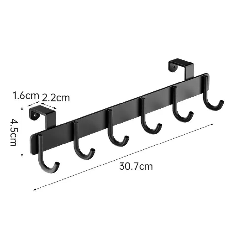 

Double Hook Cabinet Door Back Hook Stainless Steel Row Hook New Cutlery Organizer Kitchen