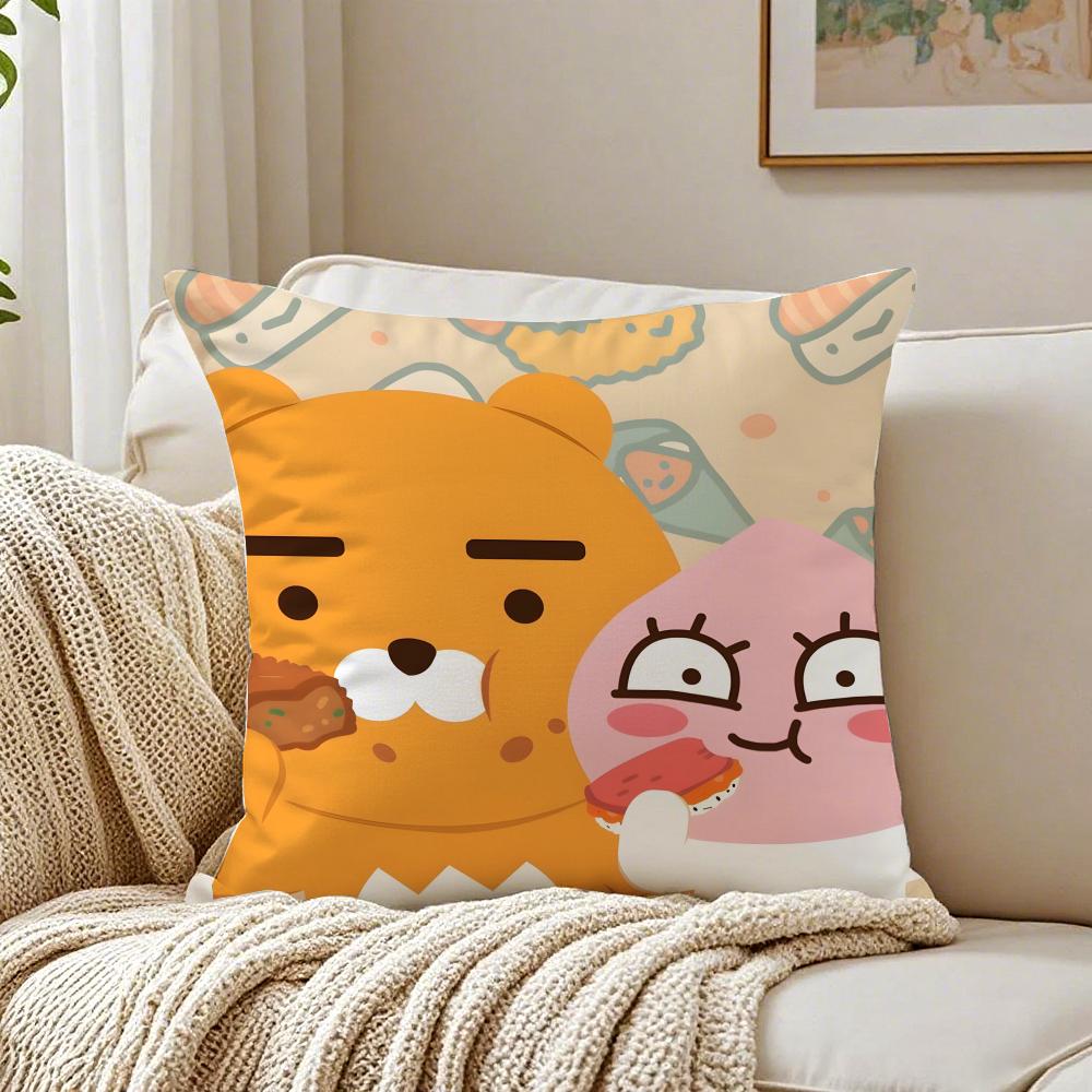 KKakao Friends Cushion Cover Pillowcase Antidustmite living Room Sofa Decor Cushion Room