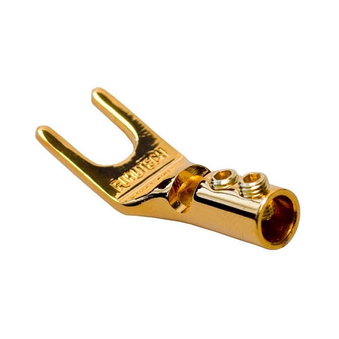 

FURUTECH ADL Audio Grade 24k Gold Set of FP201G Y-lug Terminals, Plated, 4, сірий колір