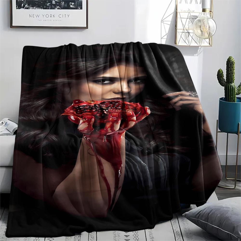 Vampire TV Characters Print Flannel Blanket,High Quality Comfortable for All Seasons,Home Decor,Warmth and Comfort,Perfect for Christmas Gifts