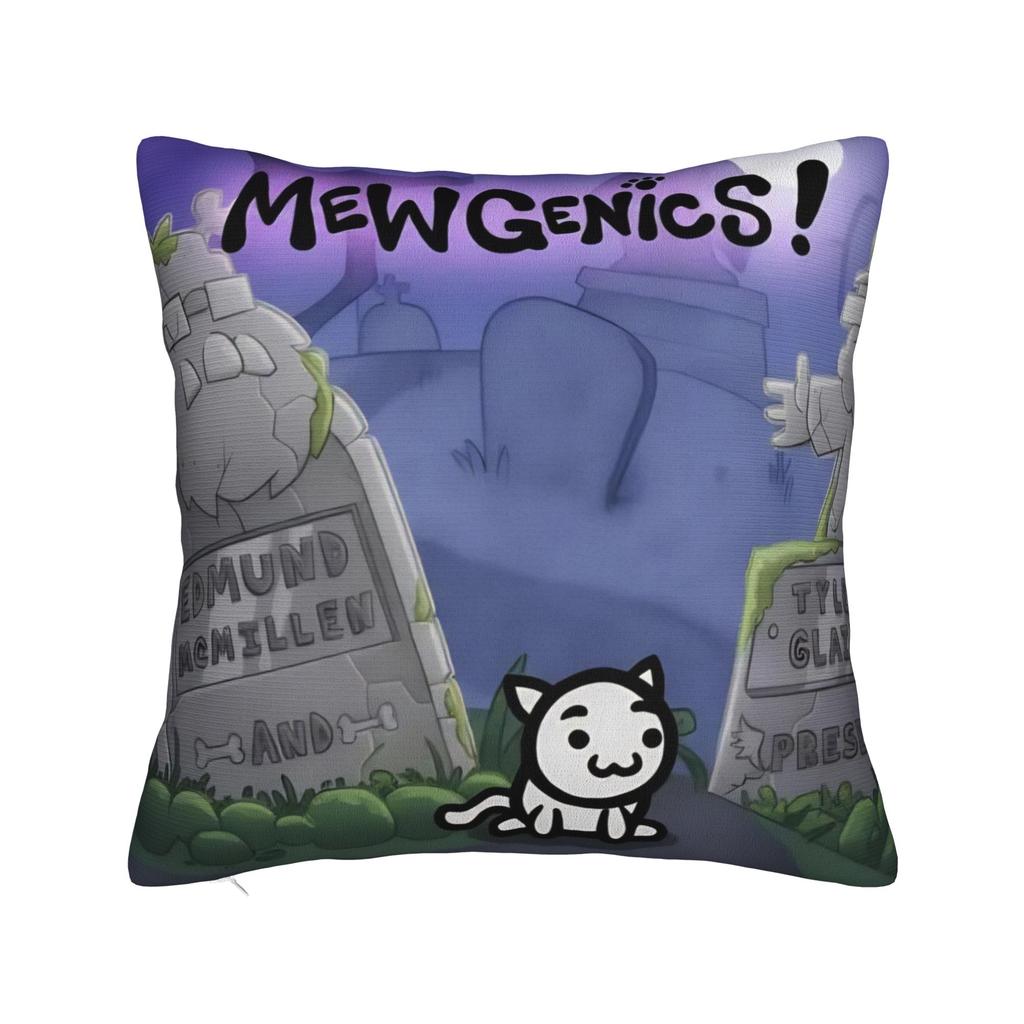 Mewgenics  Roguelike Hit Mutant Feline Square Pillow Cases  Cushion Covers Vintage Zipper Decor Pillowcase for Sofa cm
