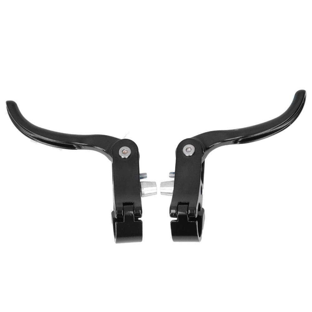1Pair 22.2 Diameter Bike Brake Handle Aluminum Alloy Ergonomic Bike Brake Lever High Performance Easy Installation чёрный
