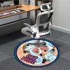 1PC One Piece Office Round Area Rug Suitable For Office, Under Office Chairs Bedroom Living Room Home Decor, Room Deco T1224018