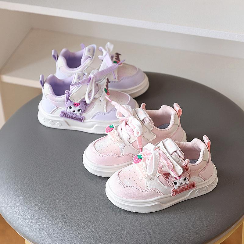 Spring Autumn Girls Cartoon Sneakers Lightweight Soft Sole Casual Shoes For Toddlers Fashionable Baby Walking Shoes