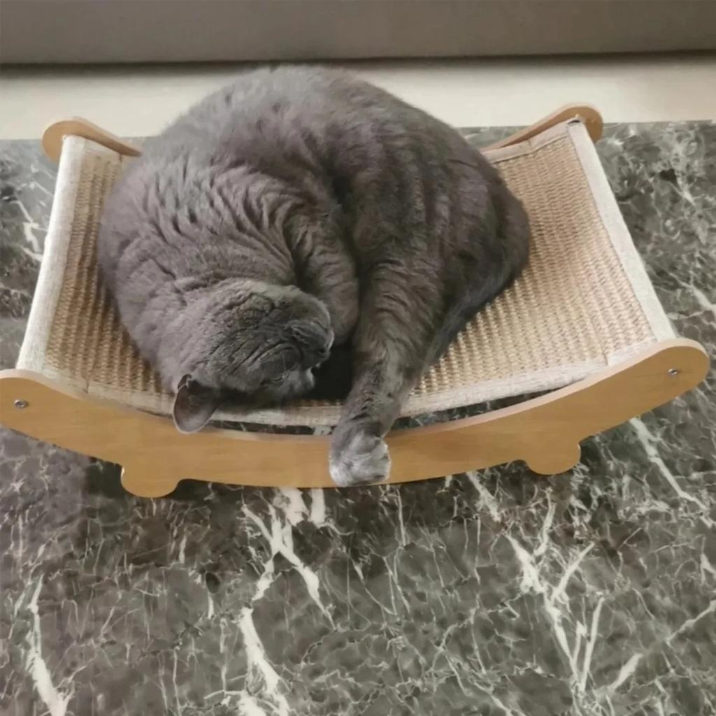 Holz-Katzenkratzbretter, multifunktionales Katzen-Schlafbett, abnehmbares, verschleißfestes Katzenkratzbrett, Katzen-Kratzspielzeug zum Schleifen