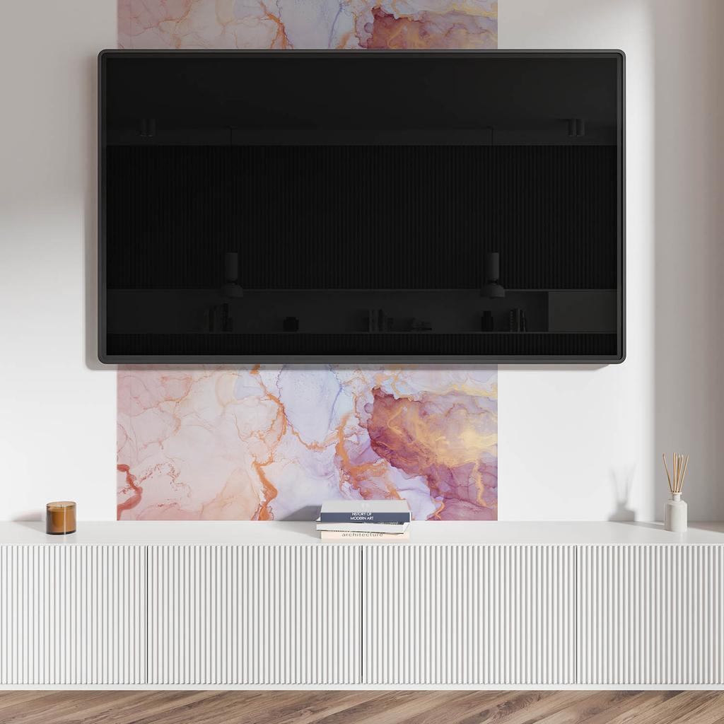 Okładzina Winylowa Samoprzylepna Z Nadrukiem 100X50 Cm Abstrakcyjny Wzór Akwarelowy