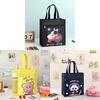 Cartoon Canvas Lunch Bag With Material For Kids School Snack Organizer