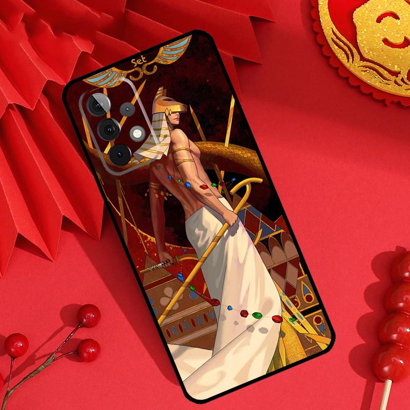Egypt Nefertiti Anubis Ankh Case For Samsung Galaxy M34 M54 M32 M52 M15 M11 M12 M13 M14 M06 M16 M36 M56 M31 M53 M35 M55