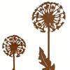 Rusty Finish Dandelion Garden Art Rustic Metal Stake