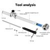 TOOPRE Bicycle Rear Derailleur Hanger Alignment Gauge Aluminium Alloy Straighten Tool for Mountain Road Bike 20-29'' Wheel