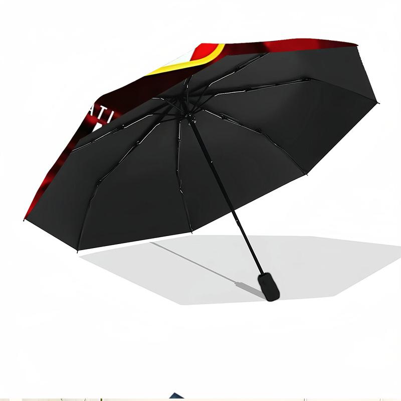 football club Print Automatic Open Close Umbrella, Portable Foldable Umbrella, for Outdoor Commute Camping Trip, Ideal Birthday Gift