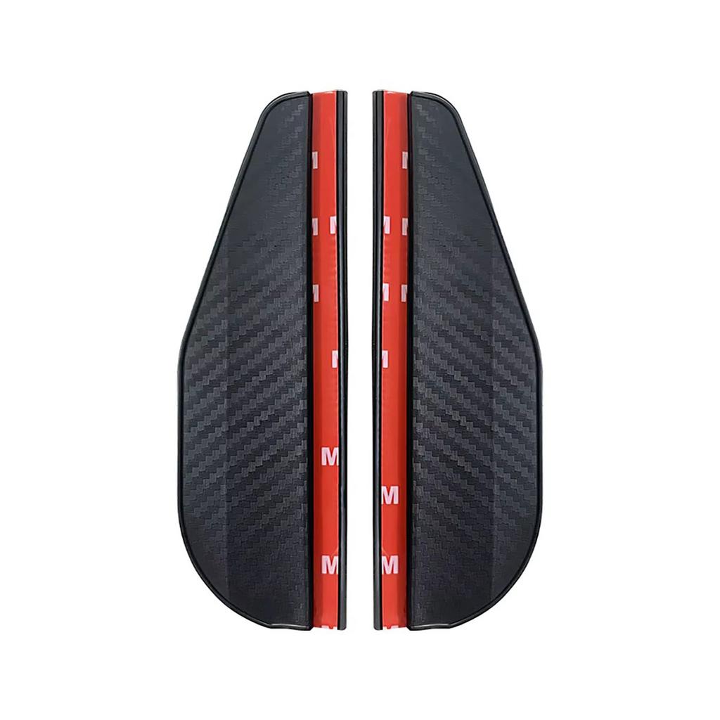 2PCS Car Rearview Mirror Rain Eyebrow Carbon Fiber Sun Visor Shade Cover Protector Clear Vision for Rain Car Mirror Accessories
