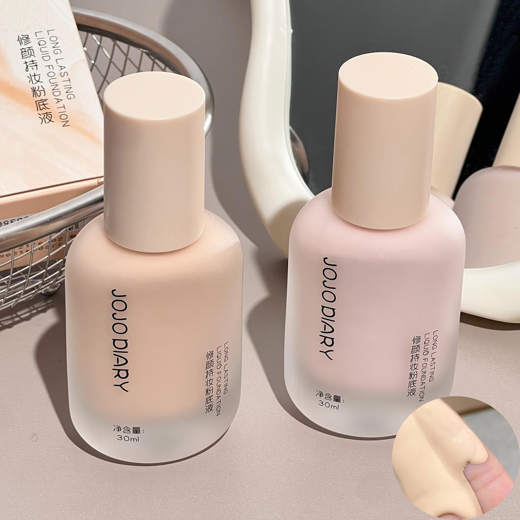 Liquid Foundation Natural Finish Light To Medium Coverage, Waterproof & Sweat-Resistant, Long-Lasting Makeup Cream Easy To Apply & Blend
