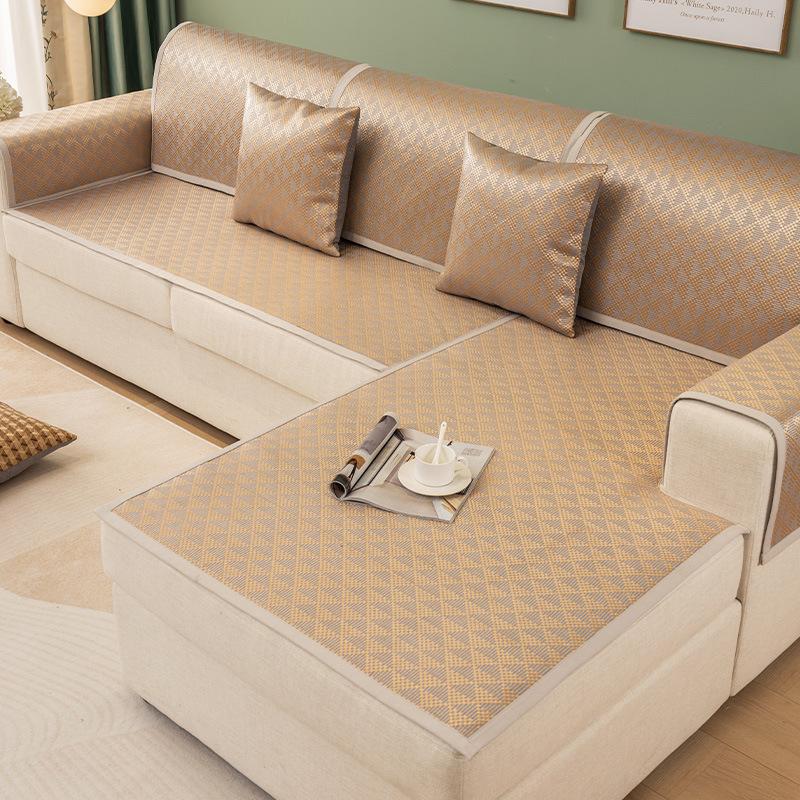 

Factory Direct Sales Rattan Mat Sofa Cushion Mat Summer Summer Non-Slip Seat Cushion New Ice Silk Bamboo Mat 70*70cm