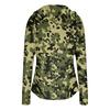 Damen Hoodie mit durchgehendem Reißverschluss, langen Ärmeln, Camouflage-Print und Fronttaschen, leichte Freizeit-Sonnenjacke