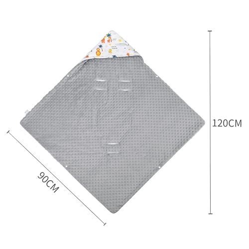 Bebamour Swaddle for Newborns, Baby Outing Supplies, Multi-Purpose Blanket, Lap Blanket, Windbreaker, Cold Weather Protection (Lion)