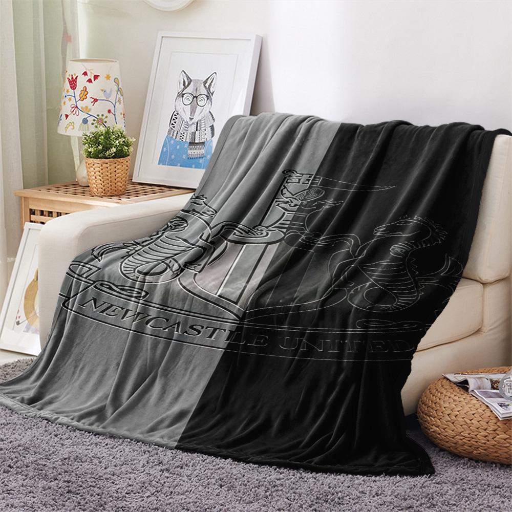 NUFC proter logo Print FlAannel Blanket, High quality Comfortable for All Seasons, Home Decor, Warmth and Comfort