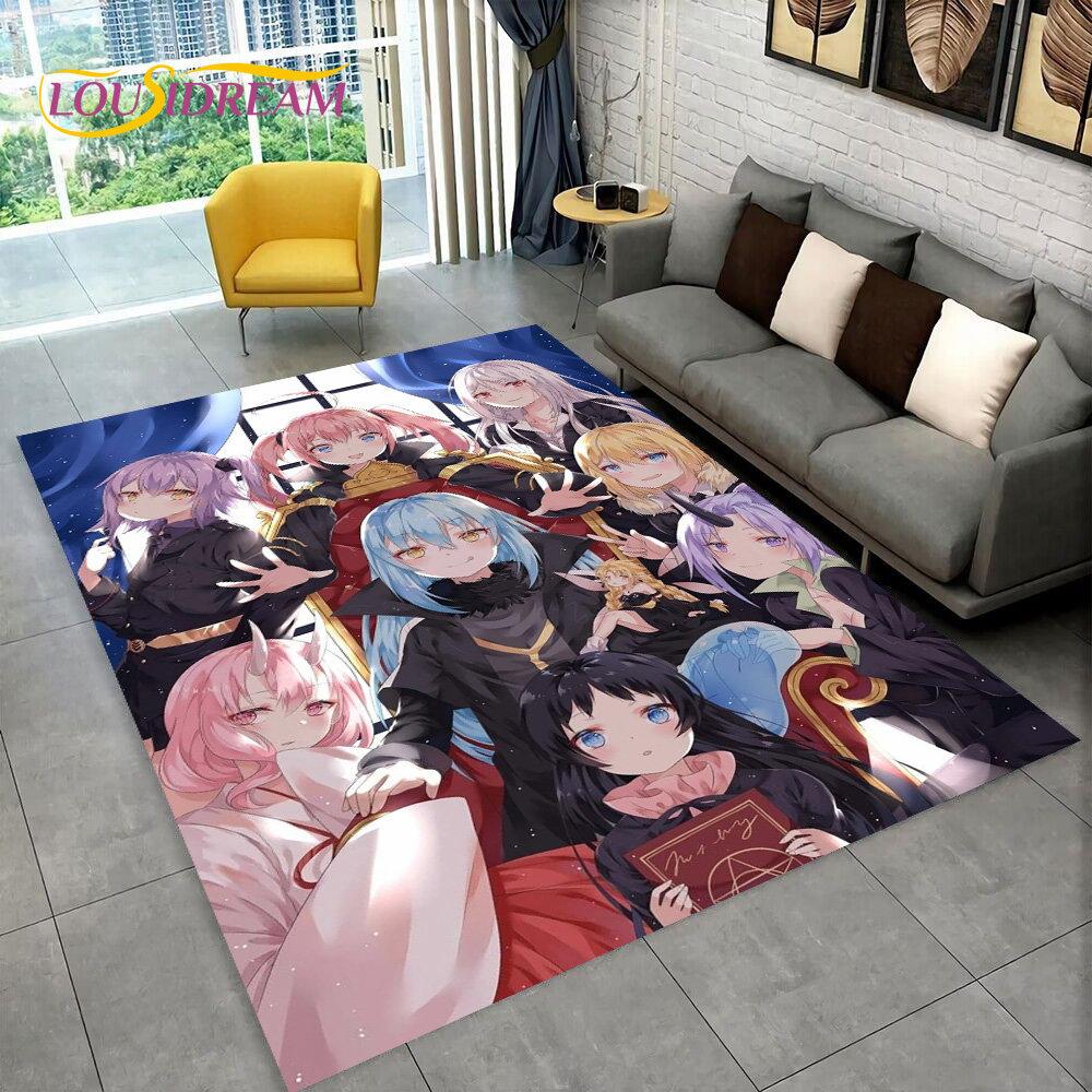 I Got Reincarnated As A Slime Anime Area Rug,Carpet Rug for Home Living Room Bedroom Sofa Doormat Decor,kids Non-slip Floor Mat