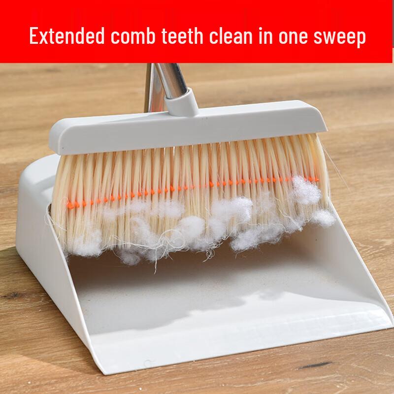 Soft Bristle Broom & Dustpan Set