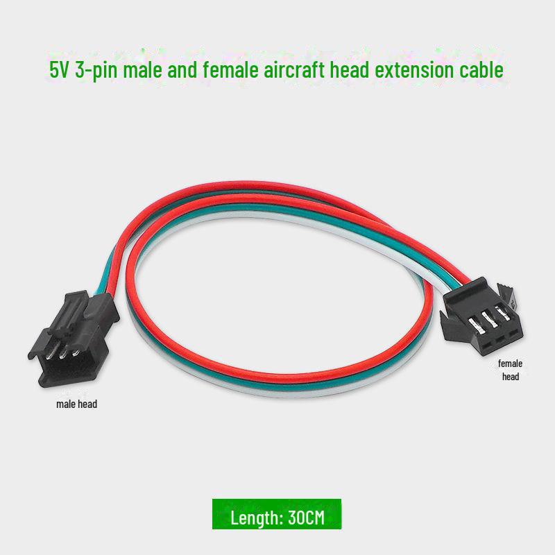 

5V 3P материнская плата к SM3pin Male ARGB Fan Light Bar удлинительный кабель 5V aircraft head extension cable 30CM