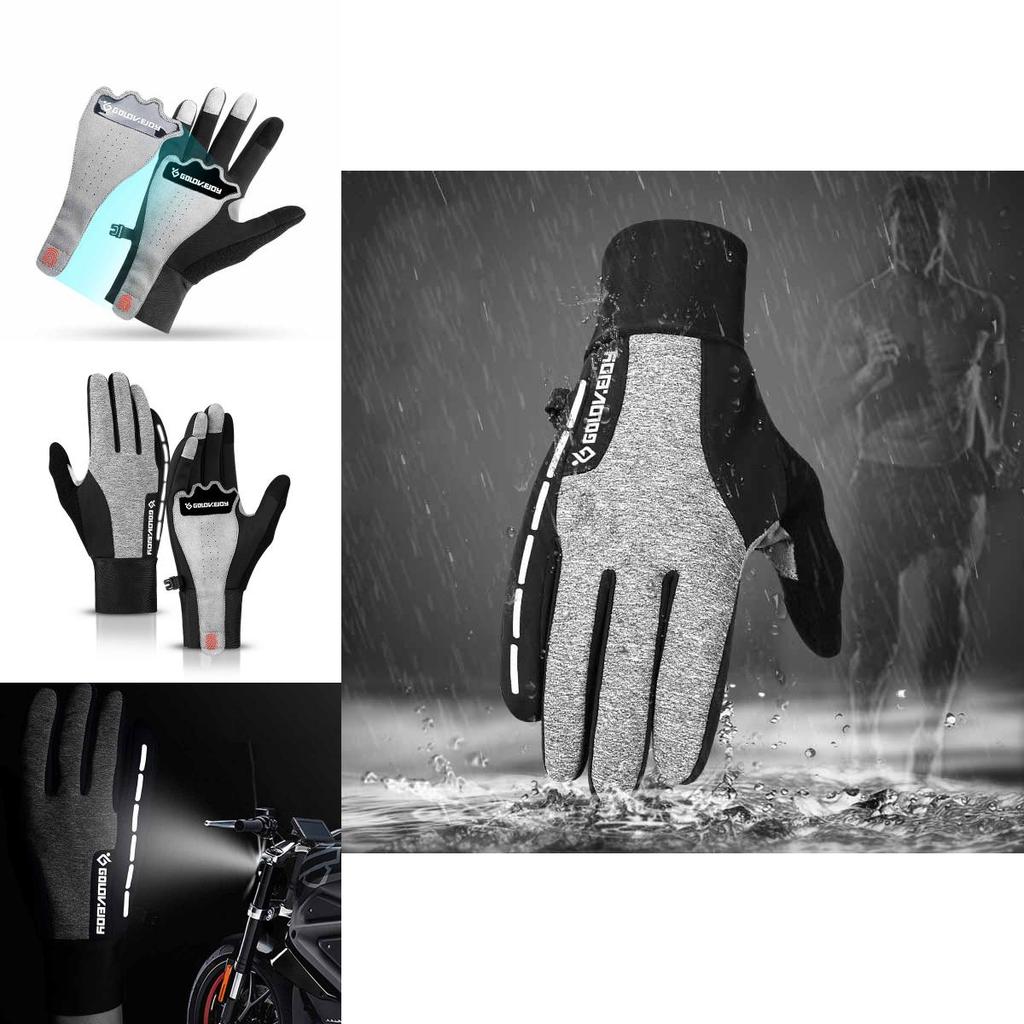 Comfortable Men Winter Warm Windproof Waterproof Anti-slip Thermal Touch Screen Gloves For Outdoor Use